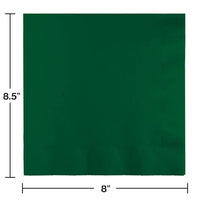 250 pc Bulk Hunter Green Dinner Napkins 3 Ply