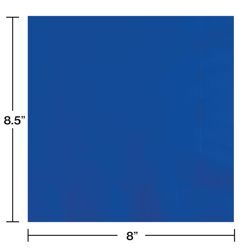 Cobalt Dinner Napkins 3Ply 1/4Fld (25/Pkg)