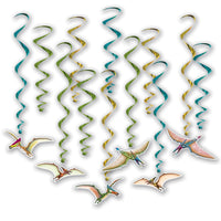 Dinosaur Party Whirls - Bulk 72 Pack