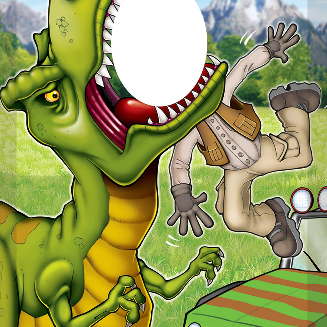 Beistle Dinosaur Photo Prop (Pack of 6) - Dinosaurs Party Theme