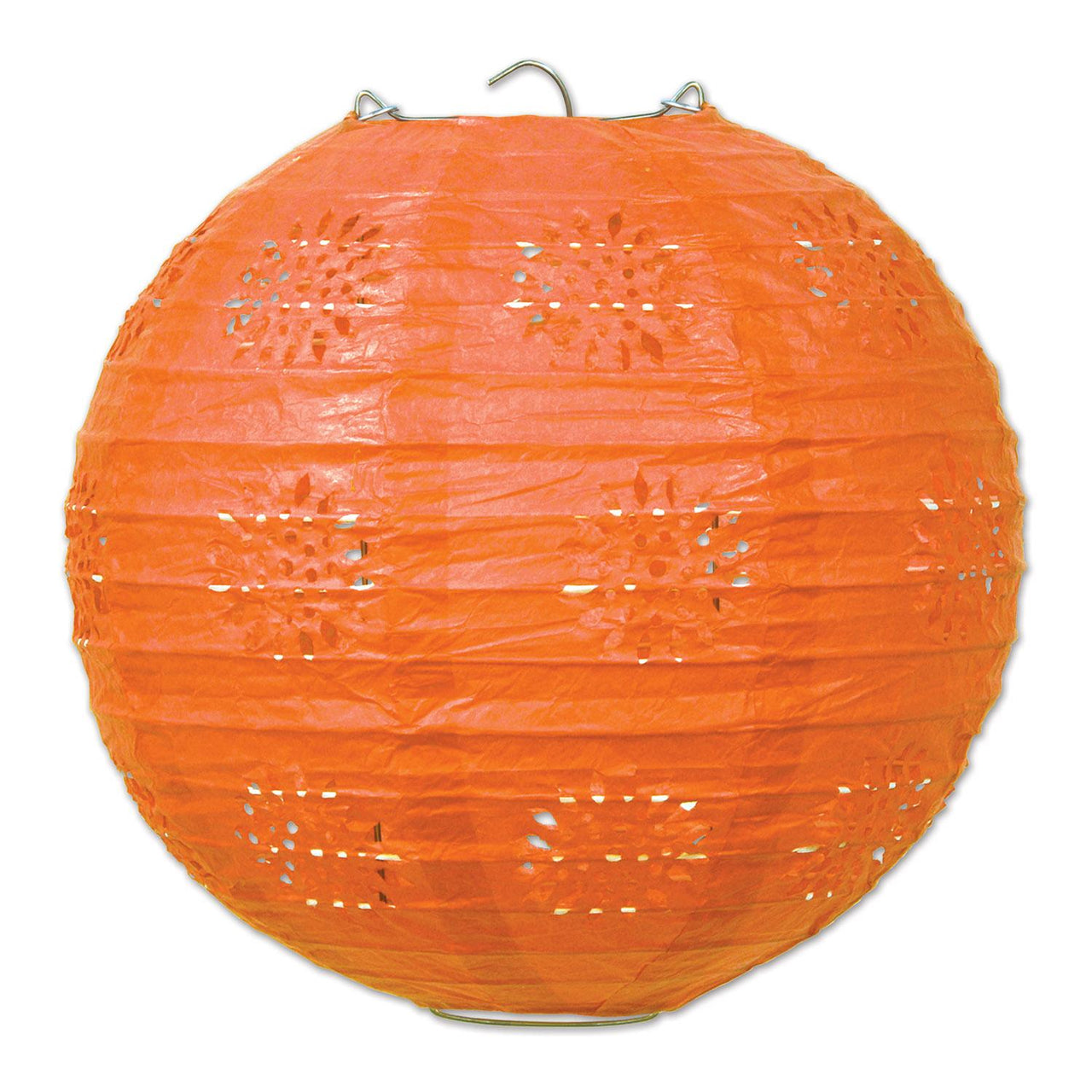 Party Lace Paper Lanterns orange - Bulk 18 Pack