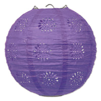 Party Lace Paper Lanterns purple - Bulk 18 Pack