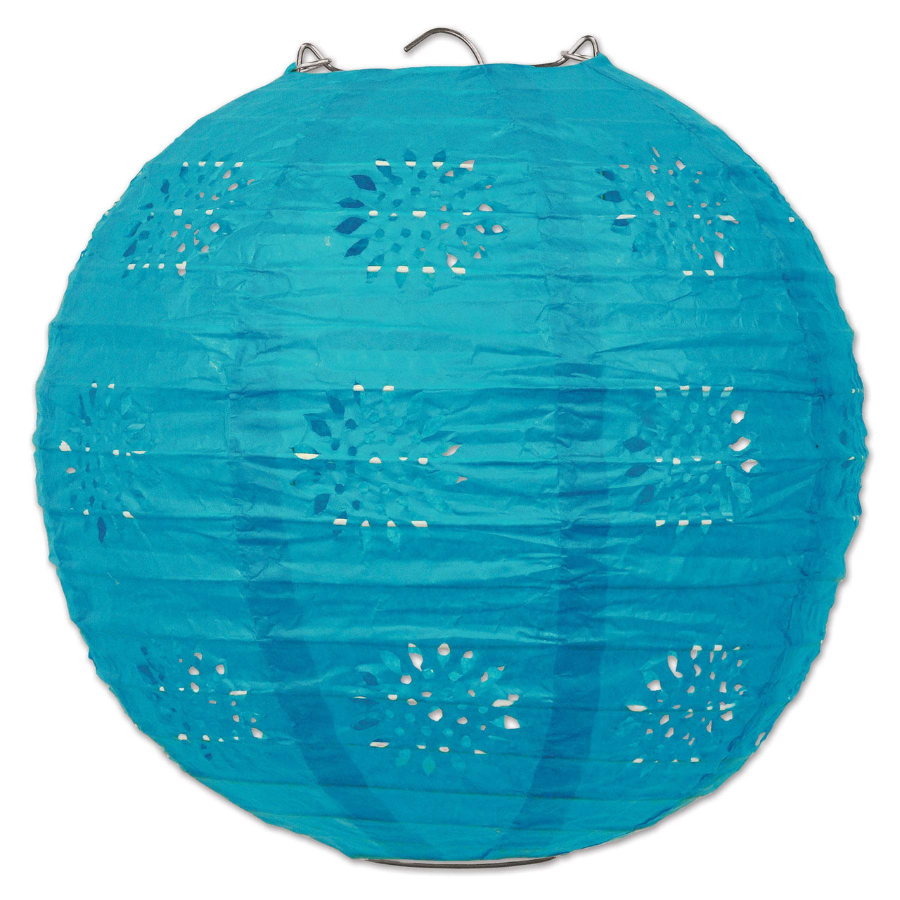 Party Lace Paper Lanterns Turquoise - Bulk 18 Pack