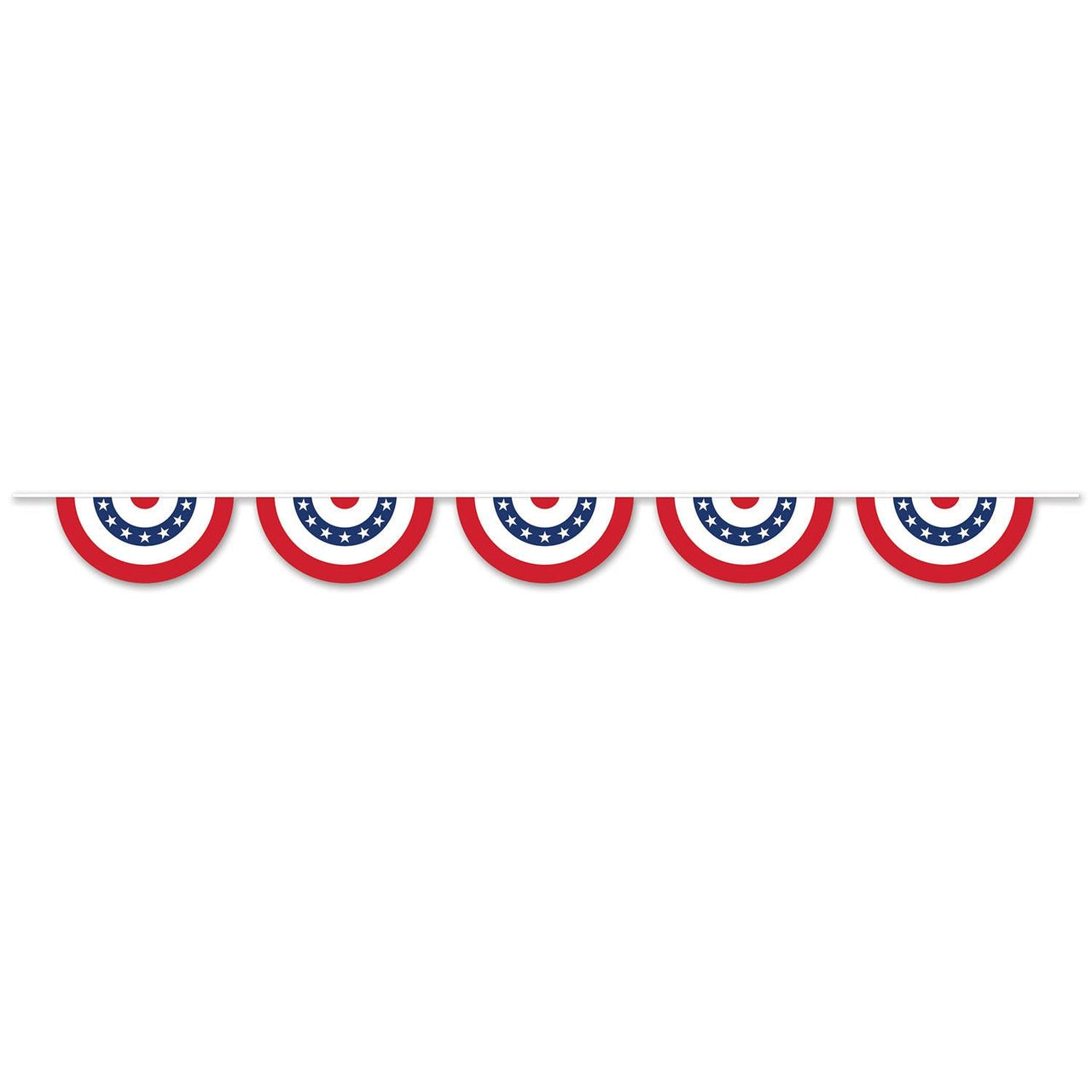 Patriotic Bunting Party Banner - Bulk 6 Pack