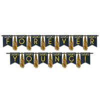 Forever Young! Tassel Streamer - Bulk 12 Pack