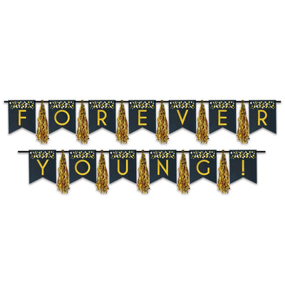 Forever Young! Tassel Streamer - Bulk 12 Pack