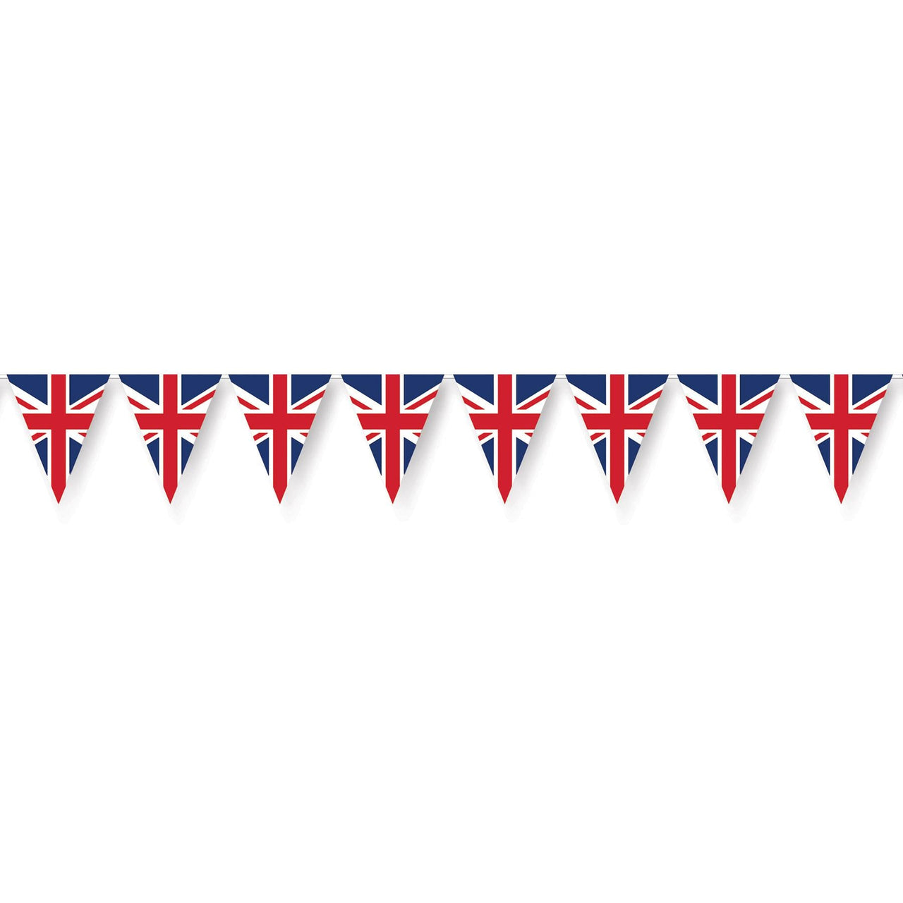 Union Jack Party Pennant Banner - Bulk 12 Pack