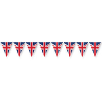 Union Jack Party Pennant Banner - Bulk 12 Pack