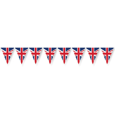 Union Jack Party Pennant Banner - Bulk 12 Pack