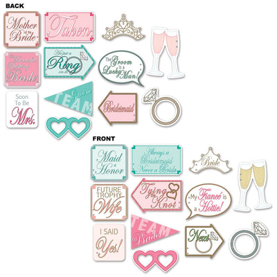 Wedding Shower Photo Fun Signs - Bulk 144 Pack
