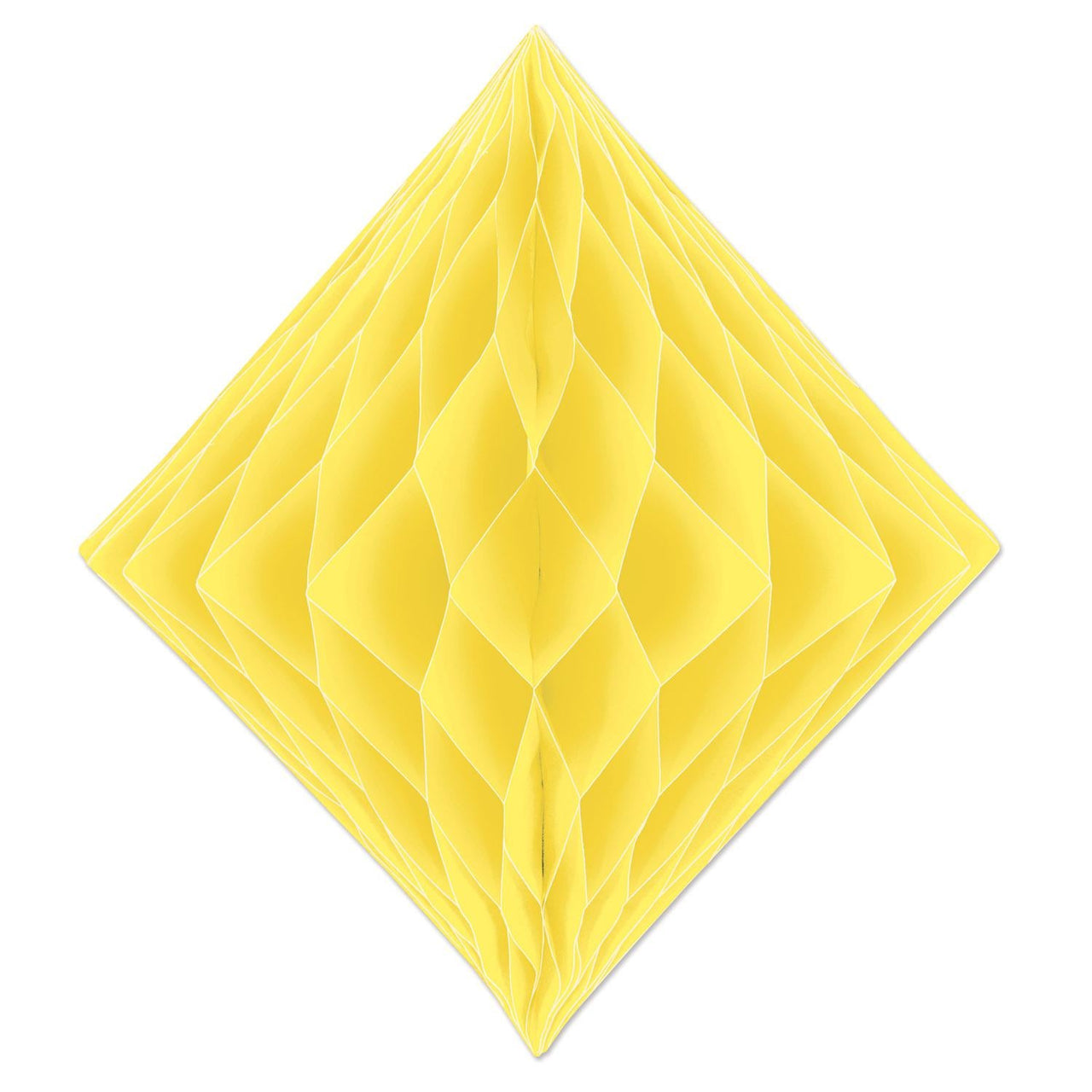Party Tissue Diamond - yellow - Bulk/12 Tissue Diamonds