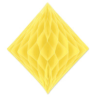 Party Tissue Diamond - yellow - Bulk/12 Tissue Diamonds