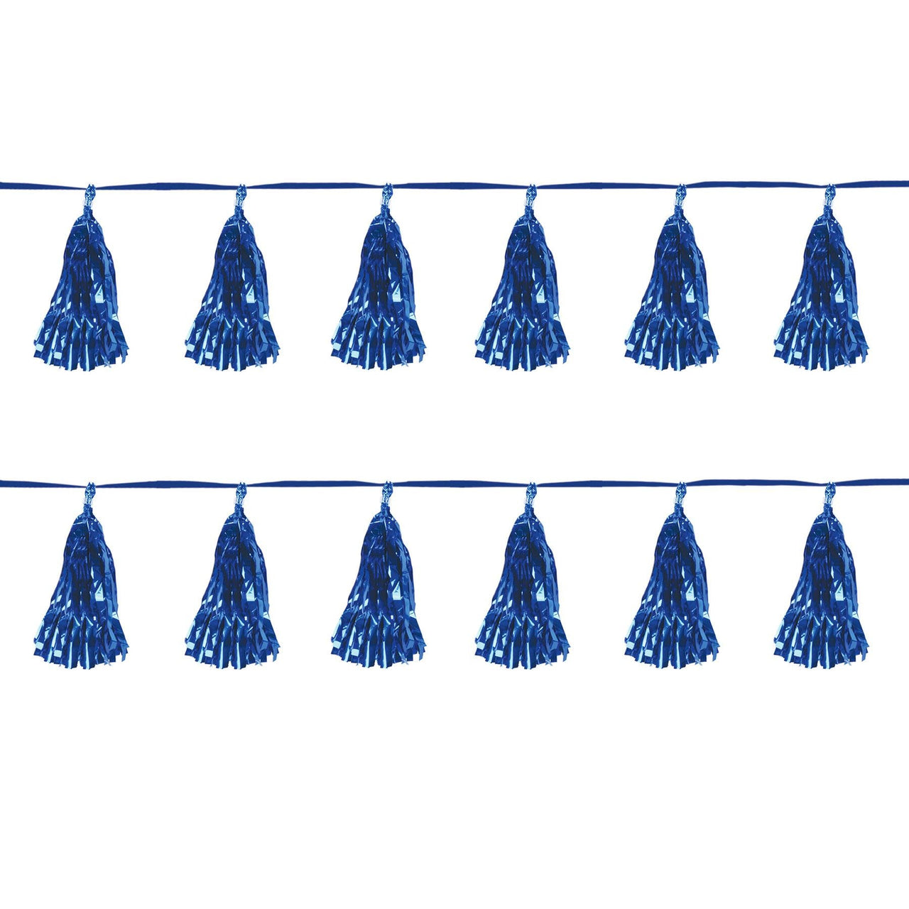 Bulk Metallic Tassel Garland - blue (Case of 12) by Beistle