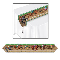 Printed Horse Racing Party Table Runner - Bulk 12 Pack