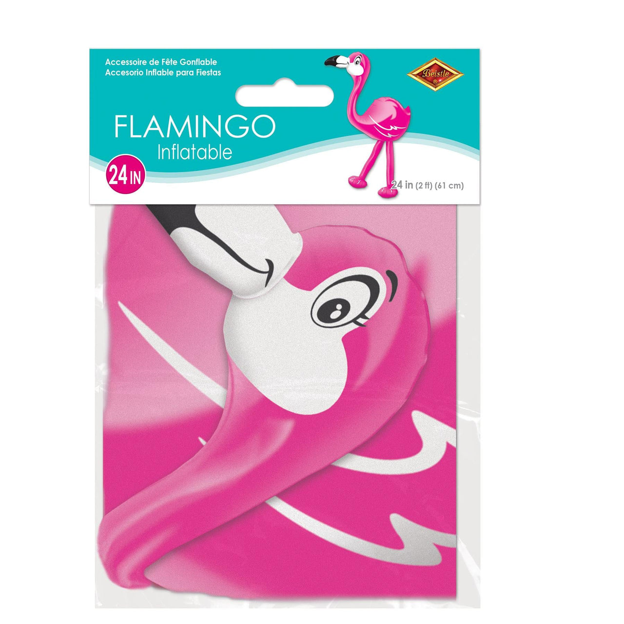 Inflatable Flamingo, party supplies, decorations, The Beistle Company, Luau, Bulk, Luau Party Supplies, Luau Party Decorations, Miscellaneous Luau Party Decorations