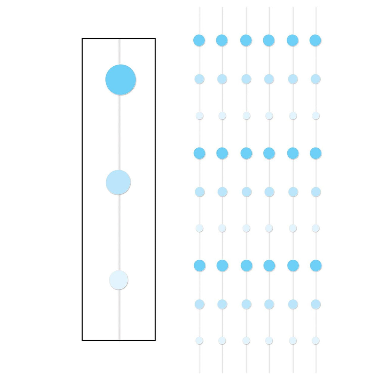 Dot Stringers - blue - Bulk/72 Stringers