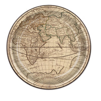 Around The World Party Paper Plates 9 inch - Bulk 96 Pack