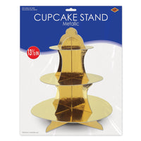 Metallic Cupcake Stand, party supplies, decorations, The Beistle Company, General Occasion, Bulk, Birthday Party Supplies, Birthday Decorations, Misc. Birthday Decorations