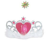 Plastic Light-Up 16 Tiara - Bulk 6 Pack