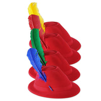 Oktoberfest Red Velour Alpine - Bulk 24 Pack