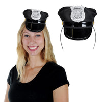 Police Hat Headband - Bulk 12 Pack