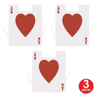 Plastic Card Suit Vest, party supplies, decorations, The Beistle Company, Alice In Wonderland, Bulk, Other Party Themes, Alice in Wonderland