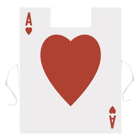 Plastic Card Suit Party Vest - Bulk/12 Vests