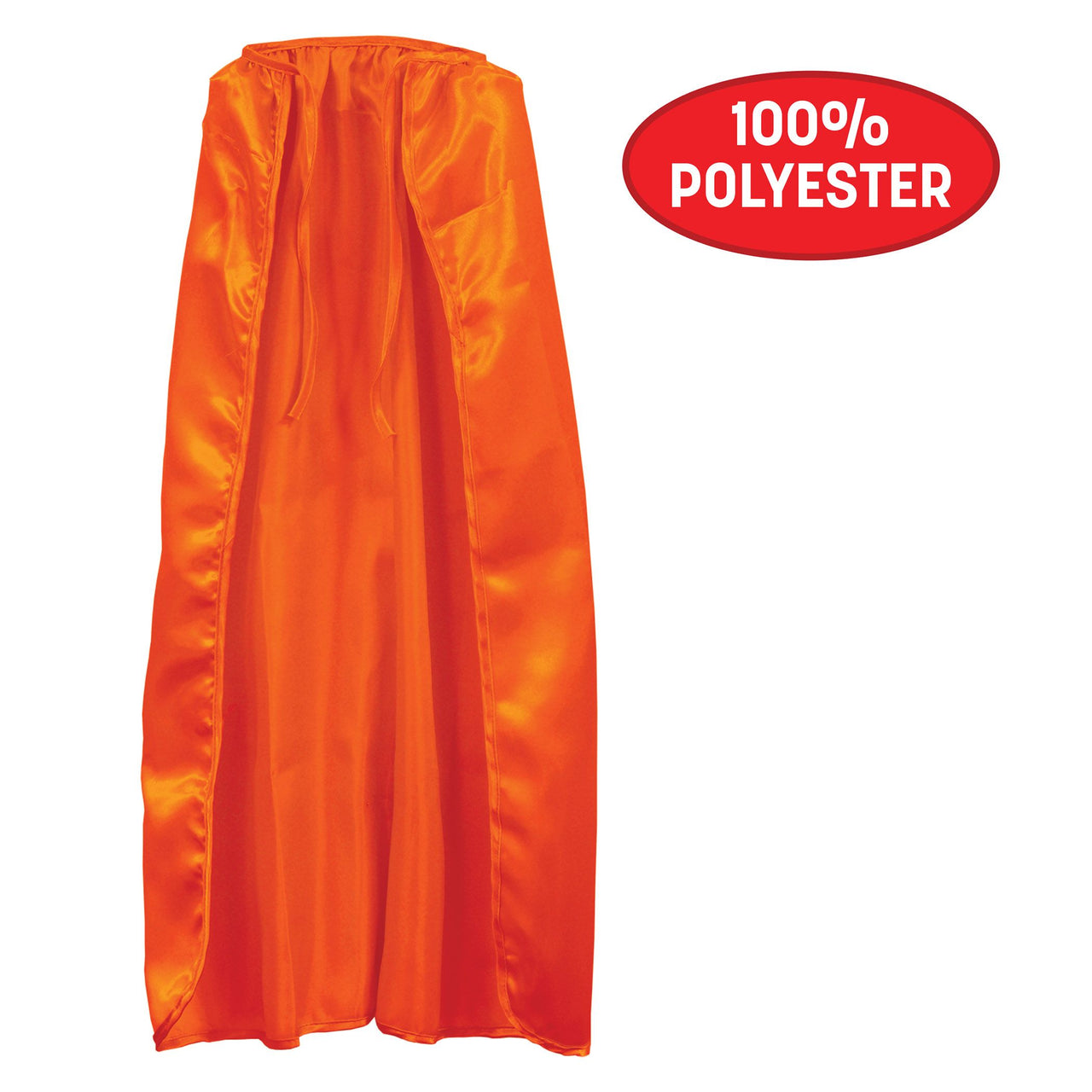 12 Pack Bulk Orange Fabric Cape with String Tie Spirit & Hero Costumes