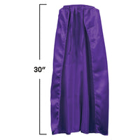 12 Pack Bulk Purple Fabric Cape 30-inch Spirit Color Accessory