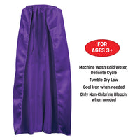 12 Pack Bulk Purple Fabric Cape 30-inch Spirit Color Accessory