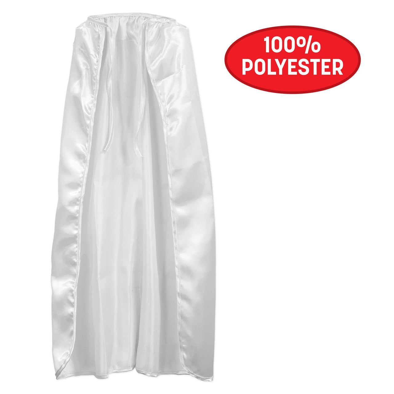 12 Pack Bulk White Fabric Cape 30 inch (Spirit Colors, Heroes, Halloween)