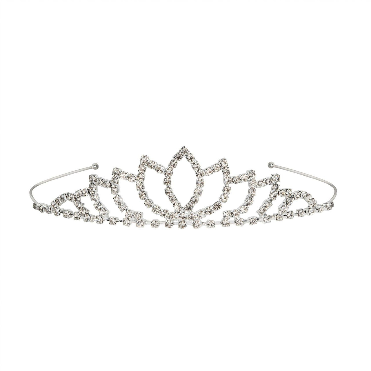Royal Queen Rhinestone Tiara - Bulk 6 Pack