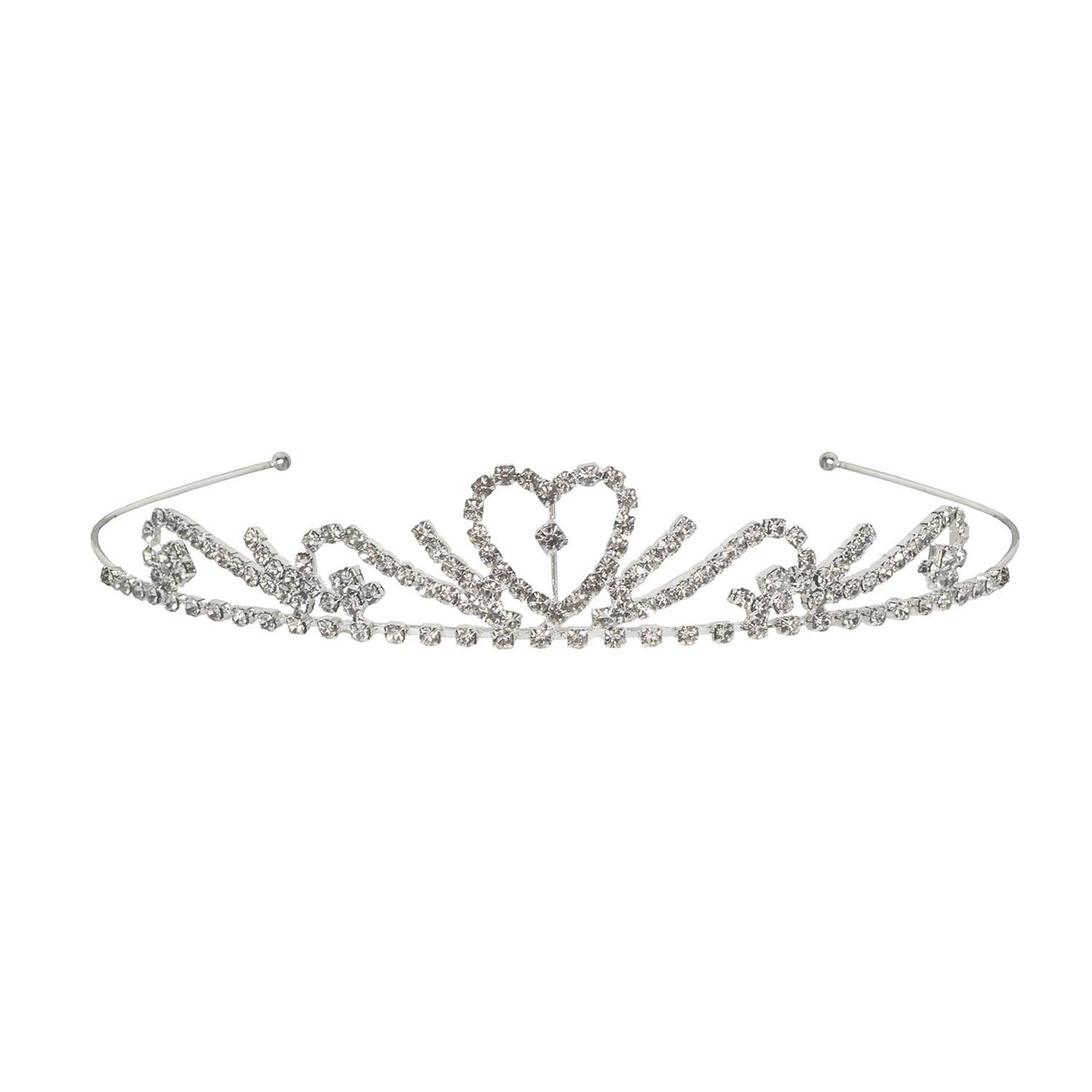 Royal Love Rhinestone Tiara - Bulk 6 Pack
