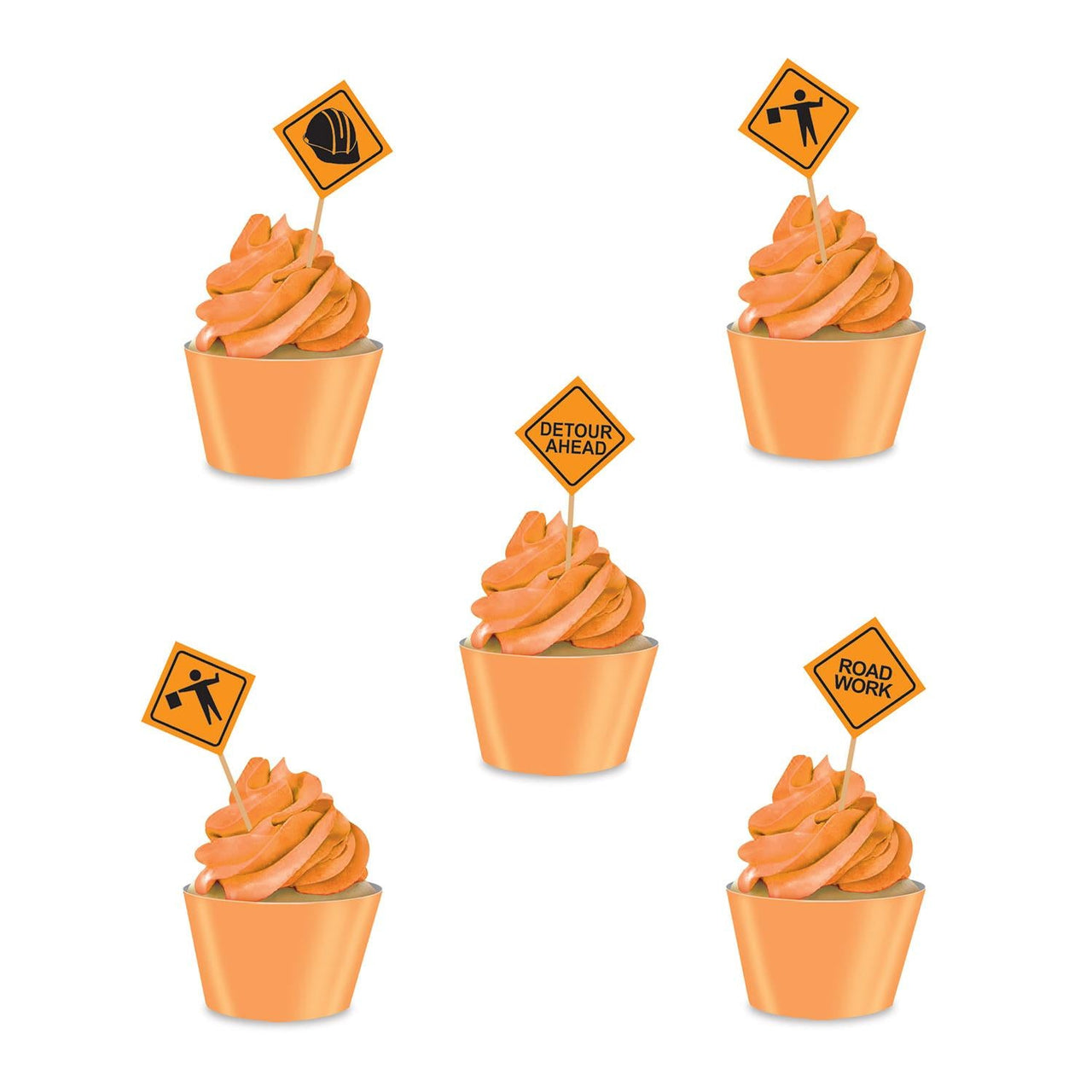 Bulk Construction Signs Picks (Case of 600) by Beistle