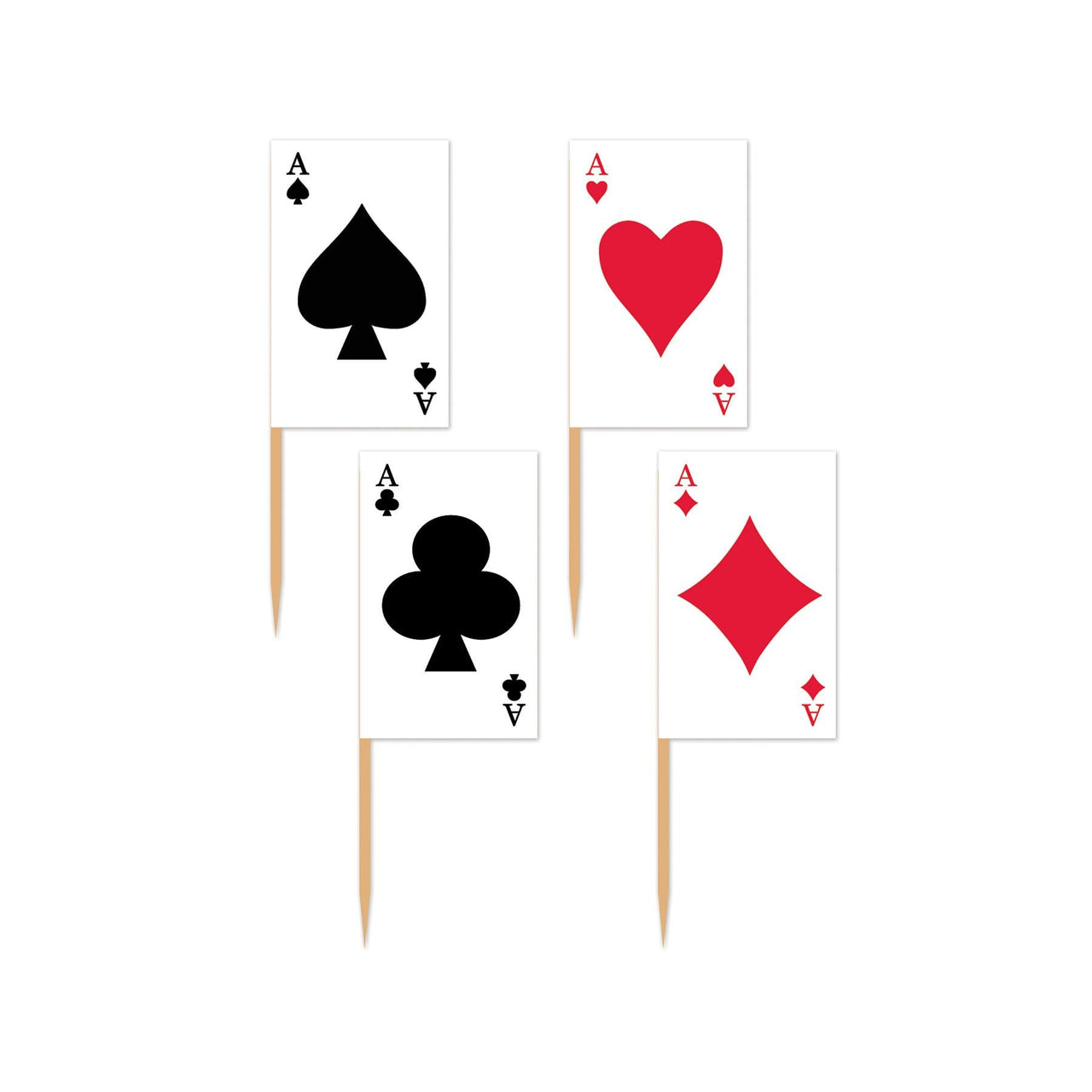 Playing Card Party Picks - Bulk/600 Picks