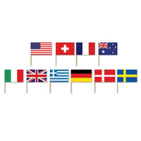 International Flag Party Picks - Bulk/600 Picks