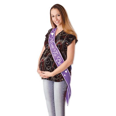 Mom To Be Satin Sash - Bulk 6 Pack