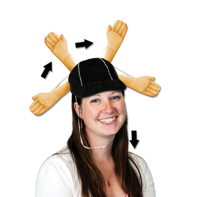 Plush Touchdown Party Cap - Bulk 6 Pack