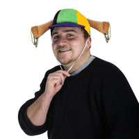 Mardi Gras Plush Mardi Gras Bead Necklaces Cap - Bulk/6 Necklaces