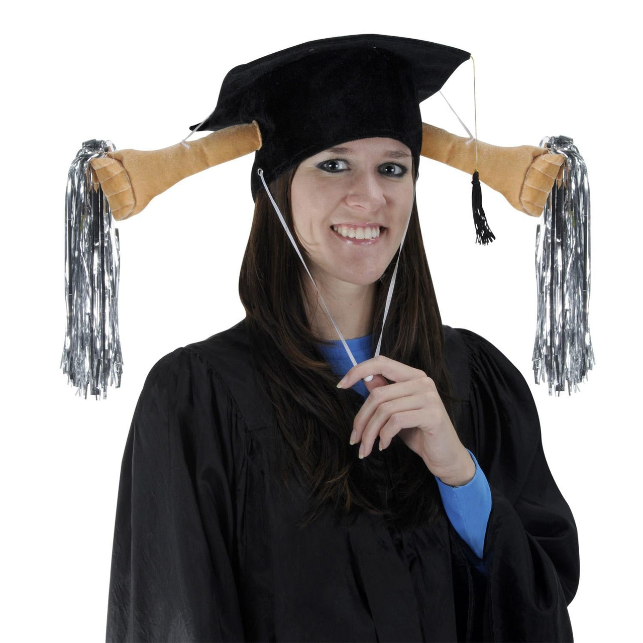 Plush Grad Graduation Party Shaker Cap - Bulk 6 Pack