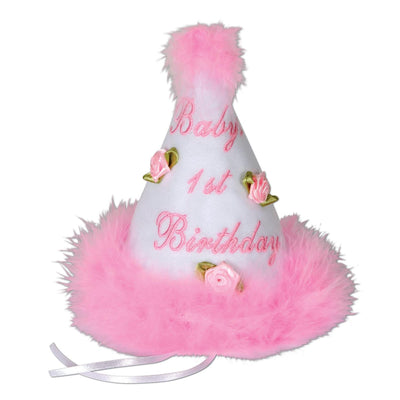 Baby's 1st Birthday Party Cone Hat - Bulk 6 Pack