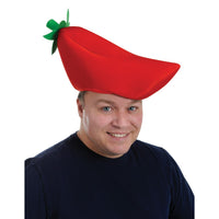 Fiesta Plush Chili Pepper Hat - Bulk 12 Pack