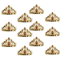 Plastic Jeweled Queen's Tiara - gold