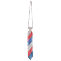 Beaded Patriotic Tie - Bulk/12 Ties