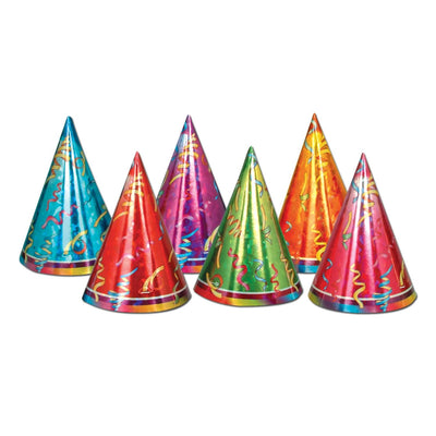 Prismatic Cone Hats - Bulk/72 Hats