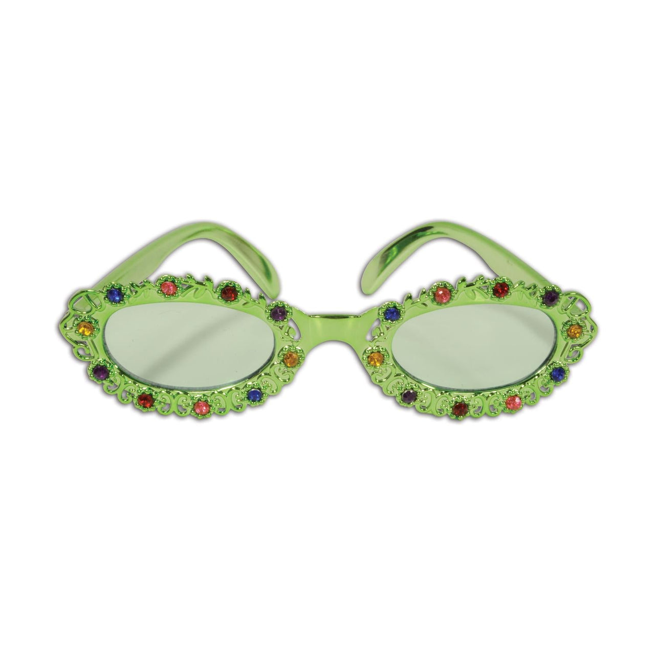 Jeweled Flower Garden Fanci-Frame Glasses - Bulk 6 Pack