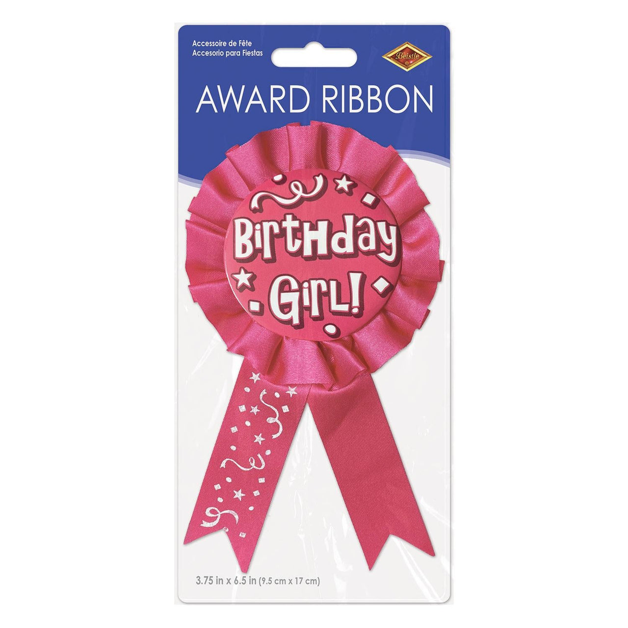 Bulk Birthday Girl Award Ribbon (Case of 6) by Beistle