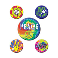 60's Party Buttons - Bulk/60 Buttons