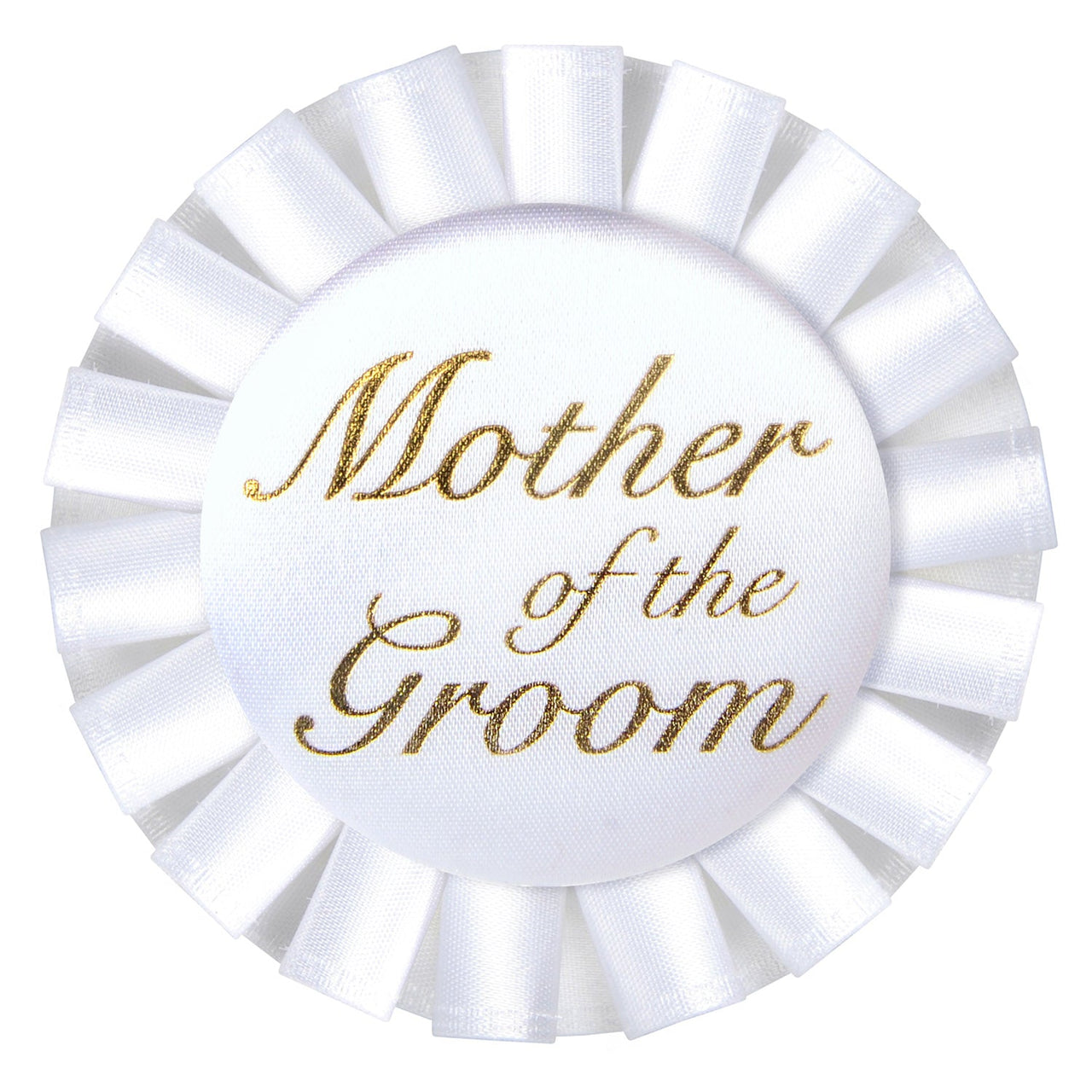 Mother Of The Groom Satin Button - Bulk 12 Pack