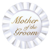 Mother Of The Groom Satin Button - Bulk 12 Pack
